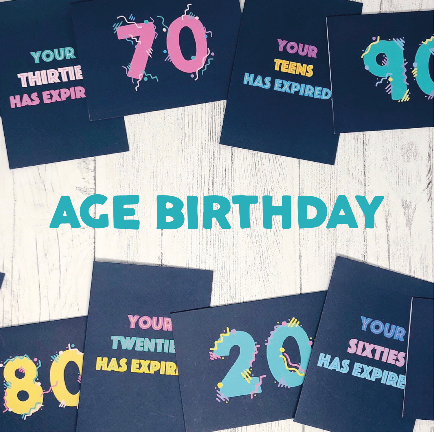Birthday Age Cards