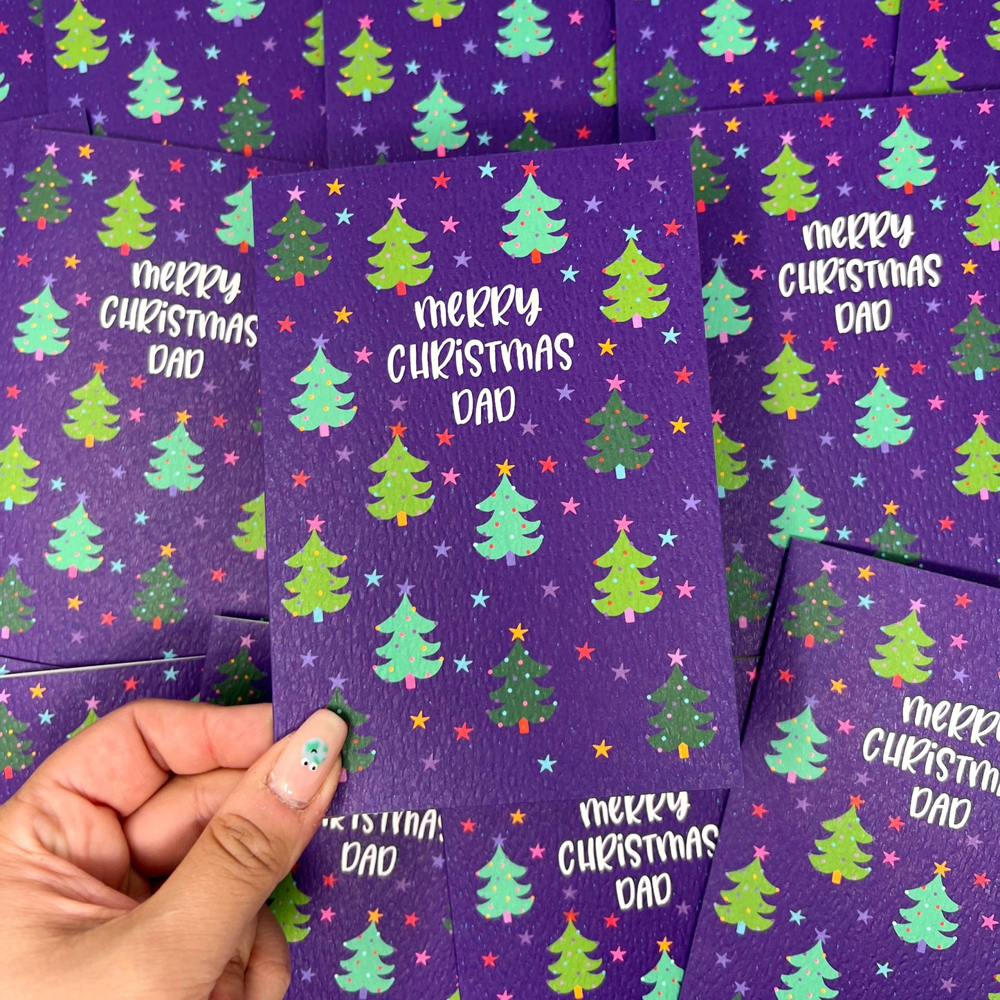 Christmas Family 'Merry Christmas Dad' Card