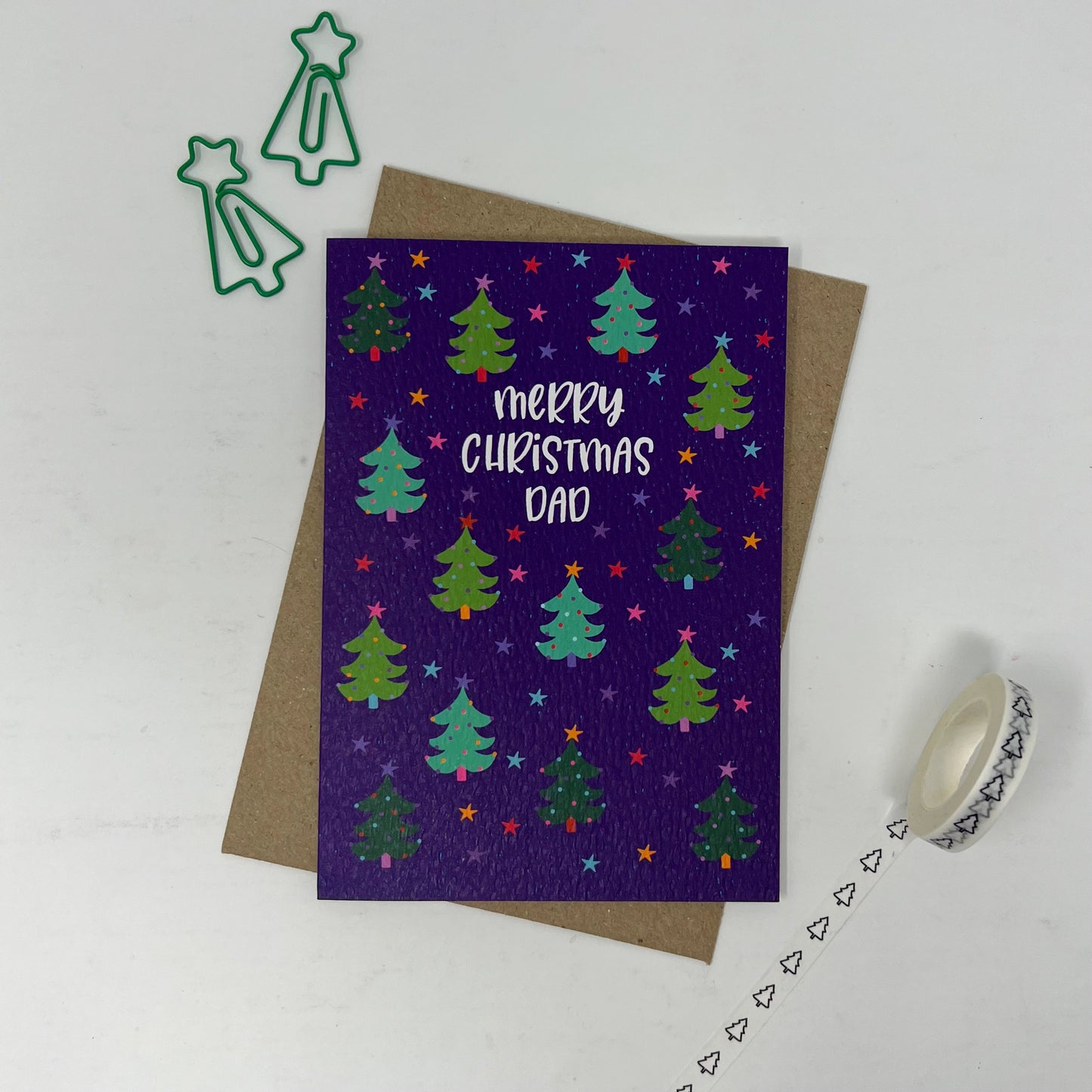 Christmas Family 'Merry Christmas Dad' Card