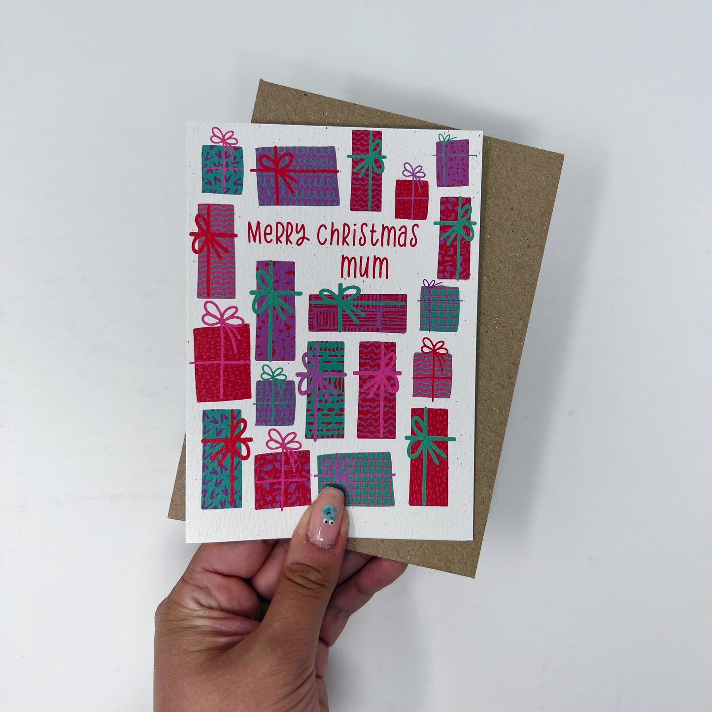 Christmas Family 'Merry Christmas Mum' Card