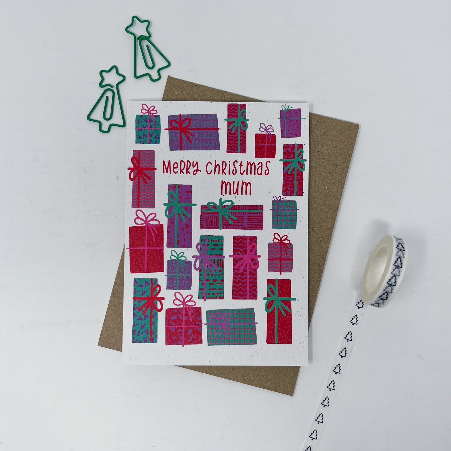 Christmas Family 'Merry Christmas Mum' Card