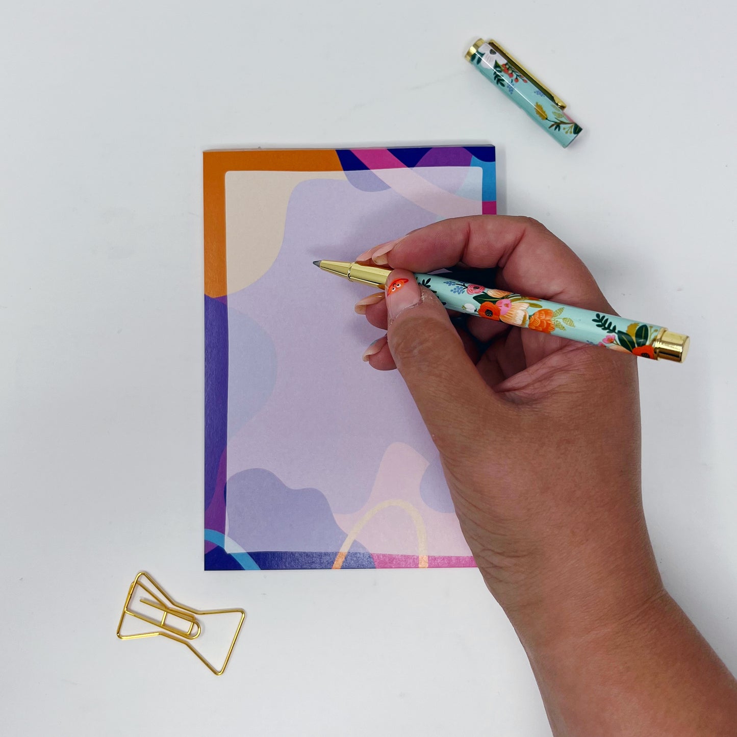 Colourful A6 Blank Notepad