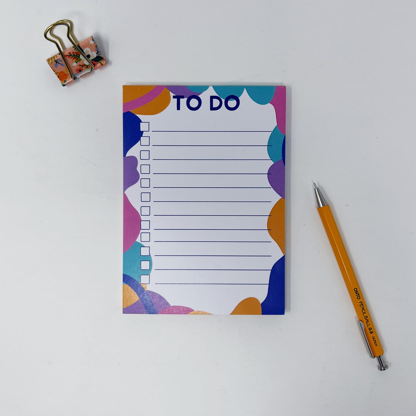 Colourful A6 To Do List Notepad