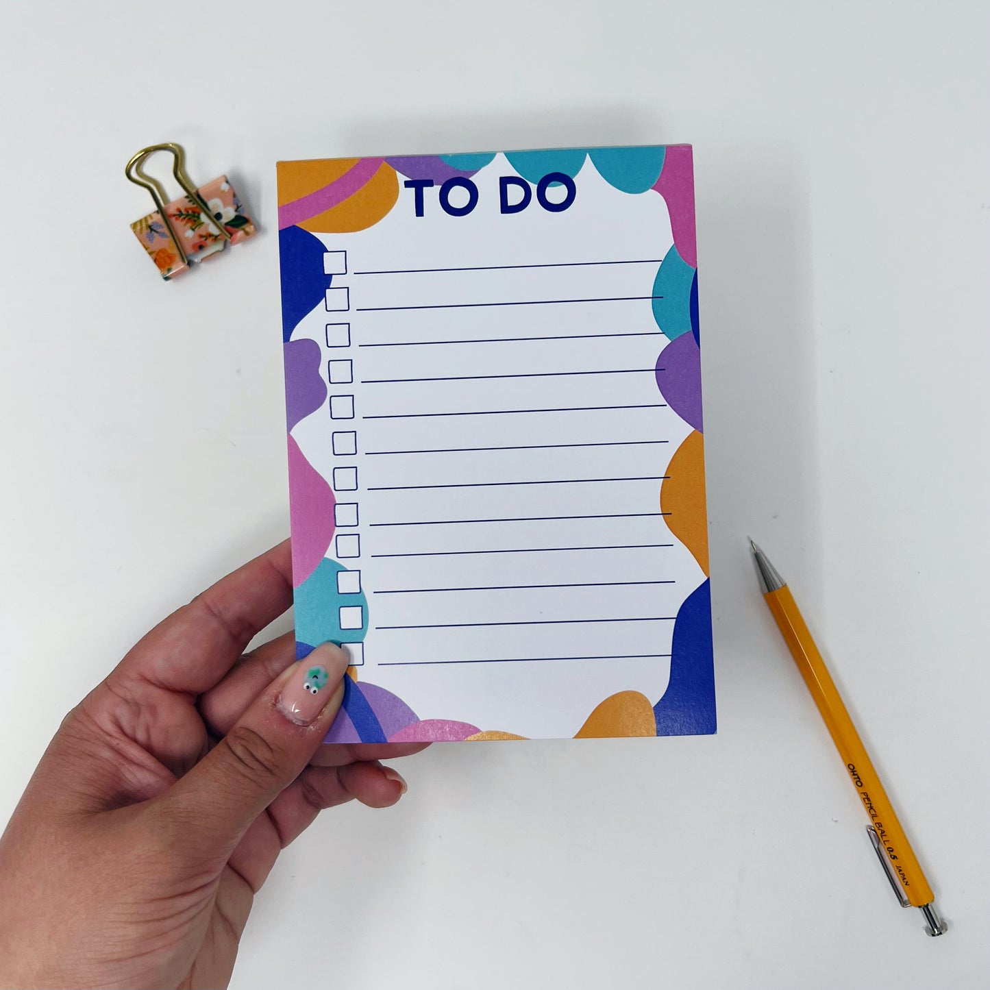 Colourful A6 To Do List Notepad