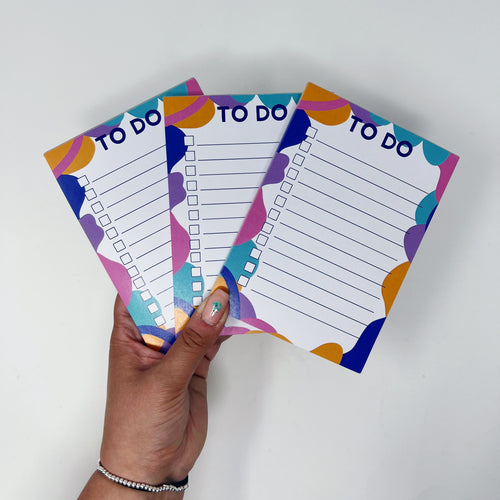 Colourful A6 To Do List Notepad
