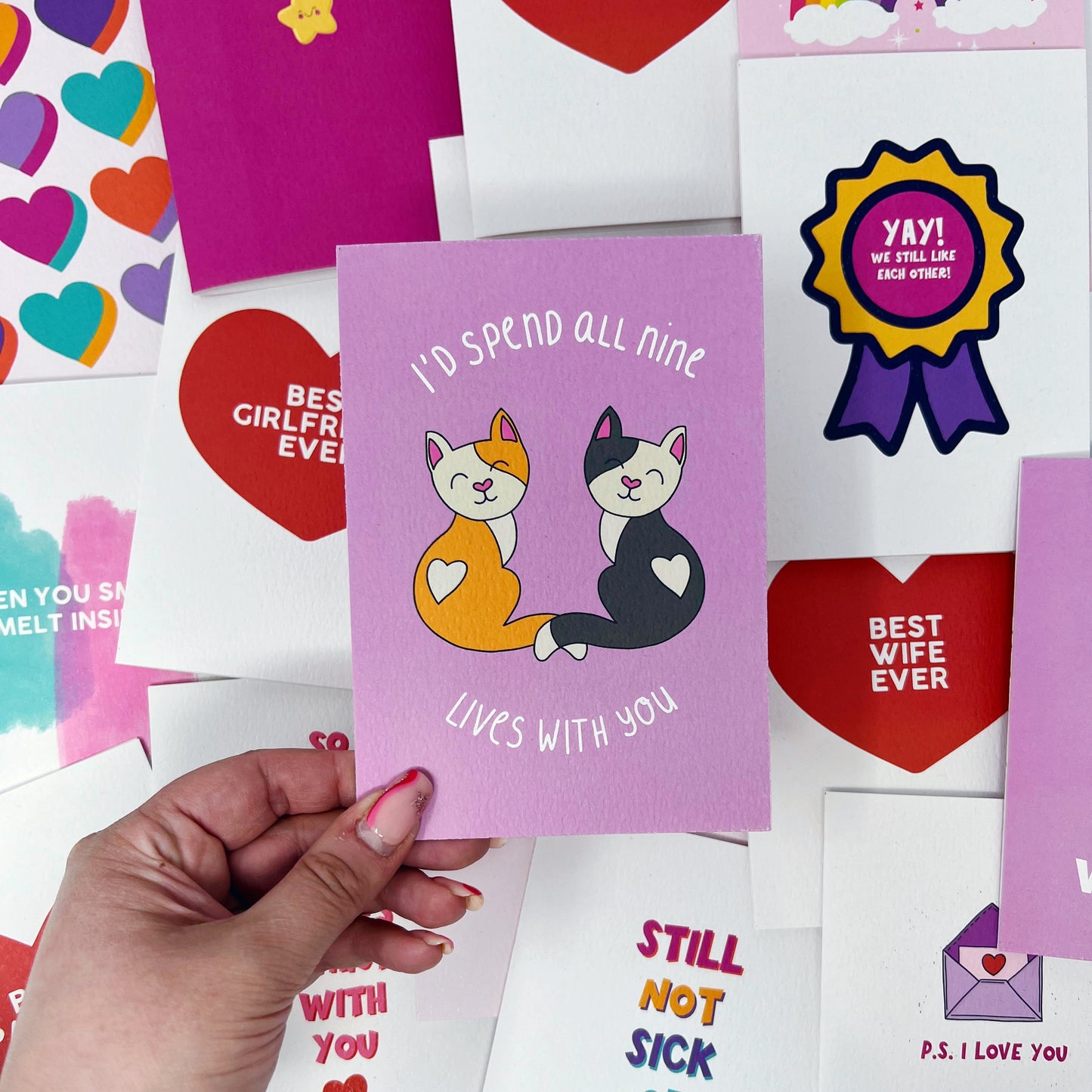 I'd Spend All Nine Lives With You Card
