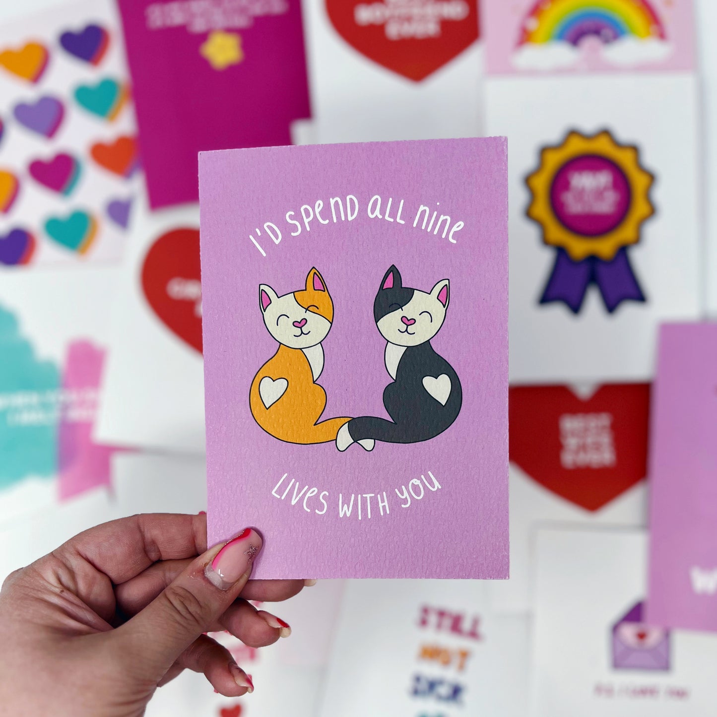 I'd Spend All Nine Lives With You Card