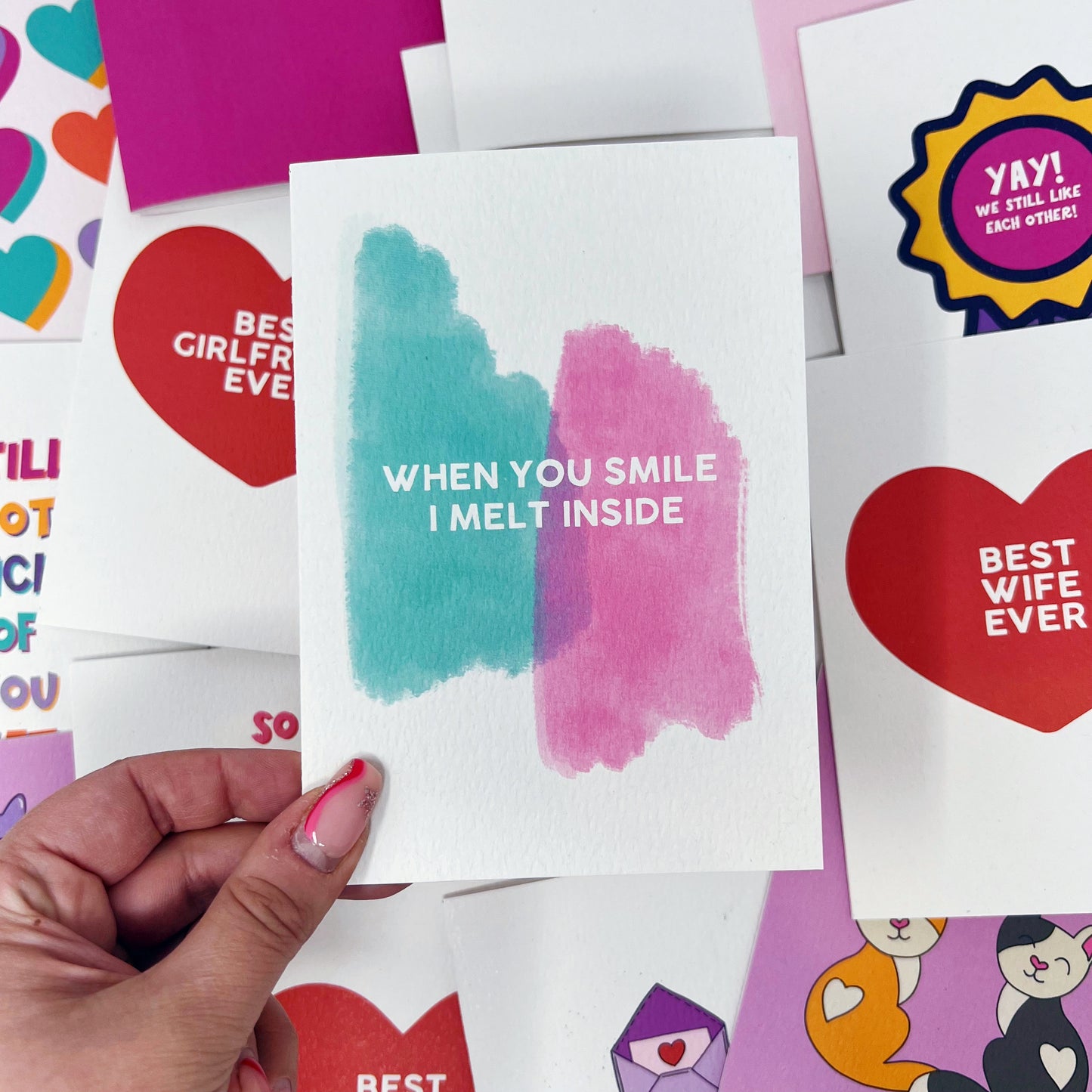 When You Smile I Melt Inside Card