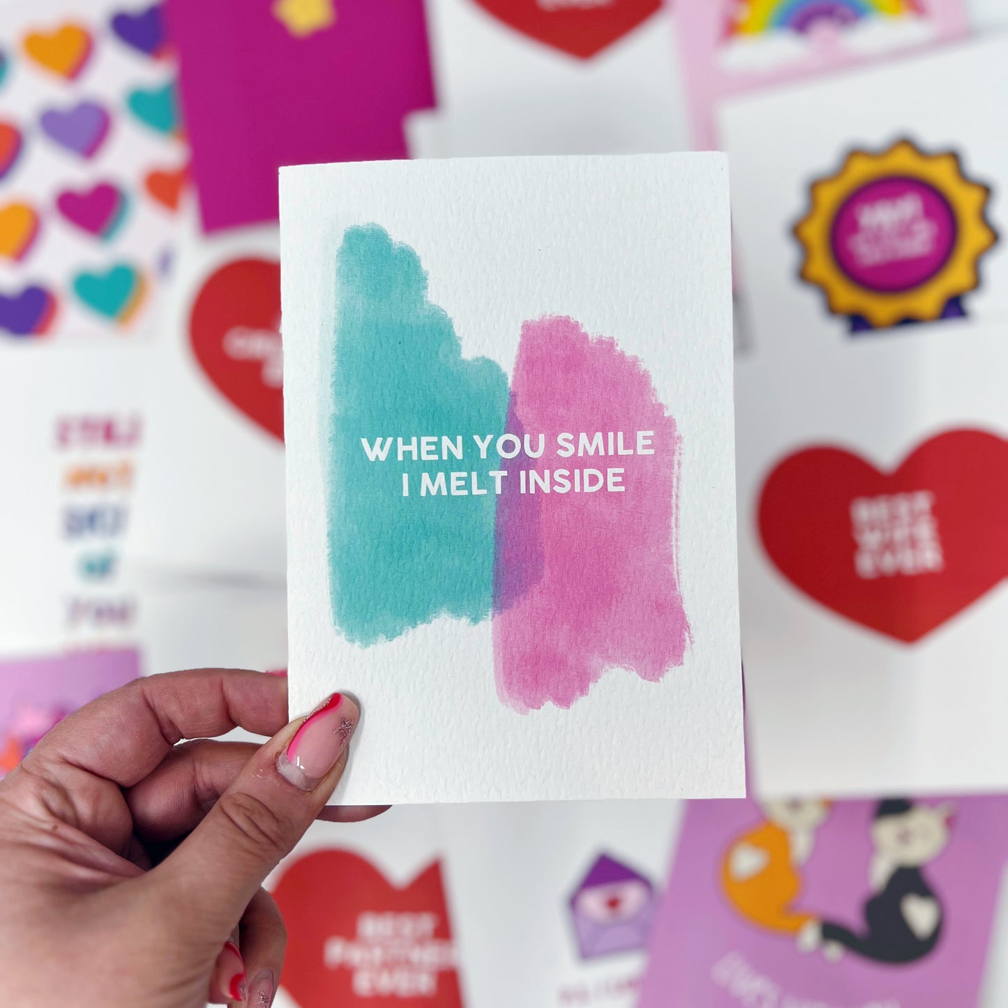 When You Smile I Melt Inside Card