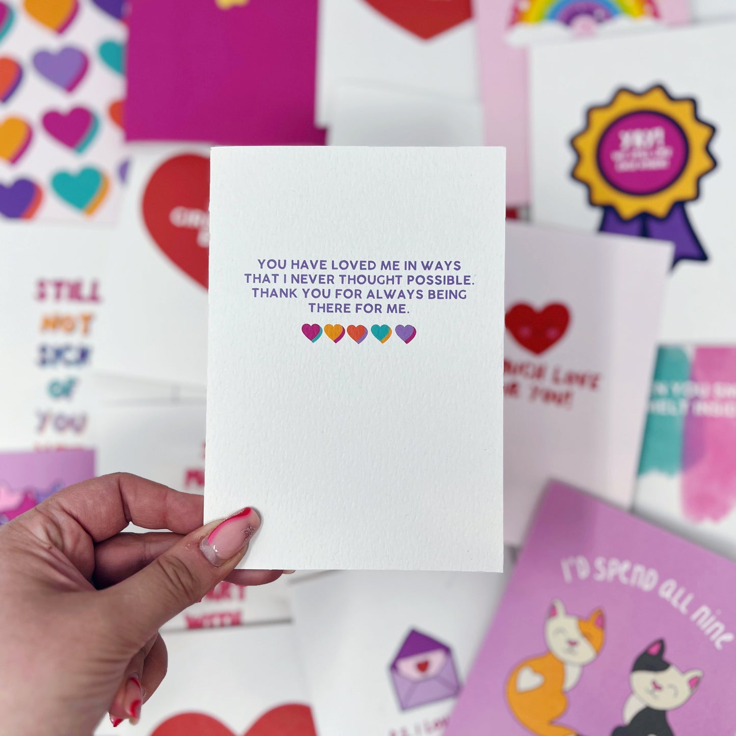 Thank You For Always Being There For Me Card