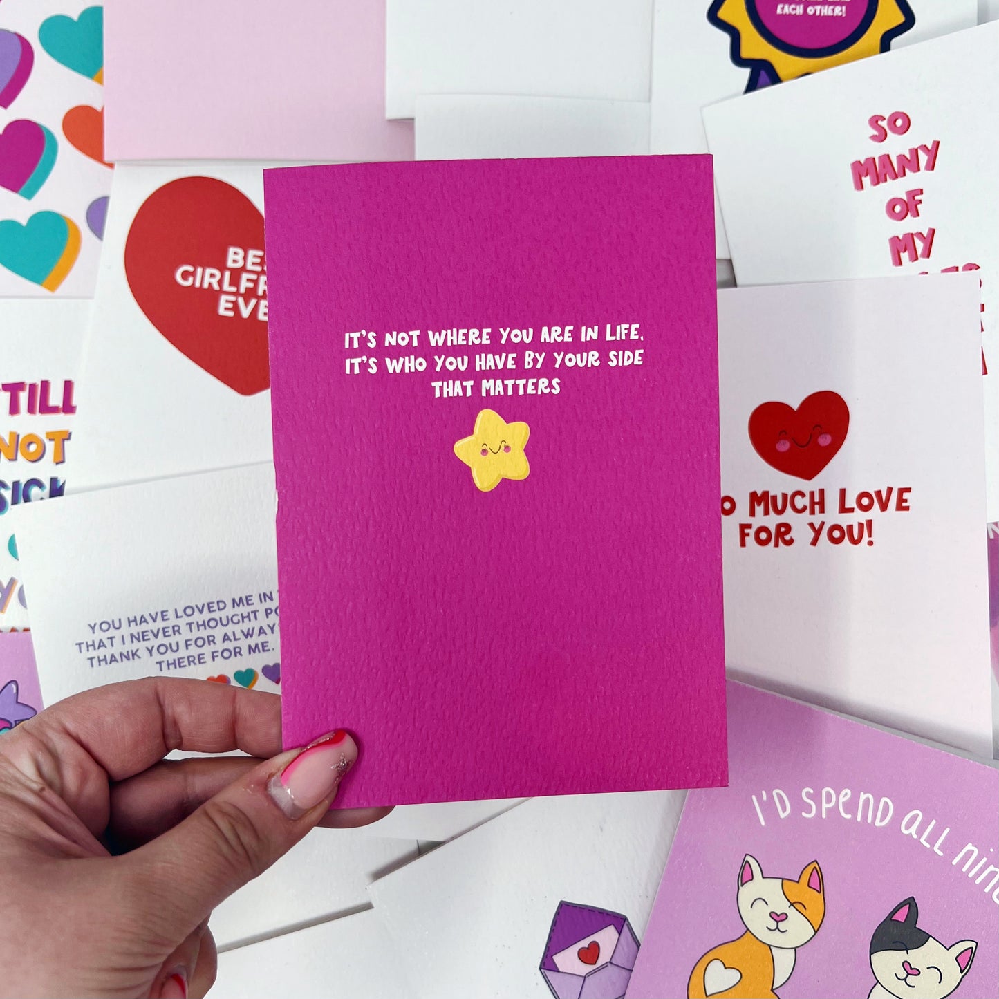 It's Not Where You Are In Life, It's Who You Have By Your Side That Matters Card