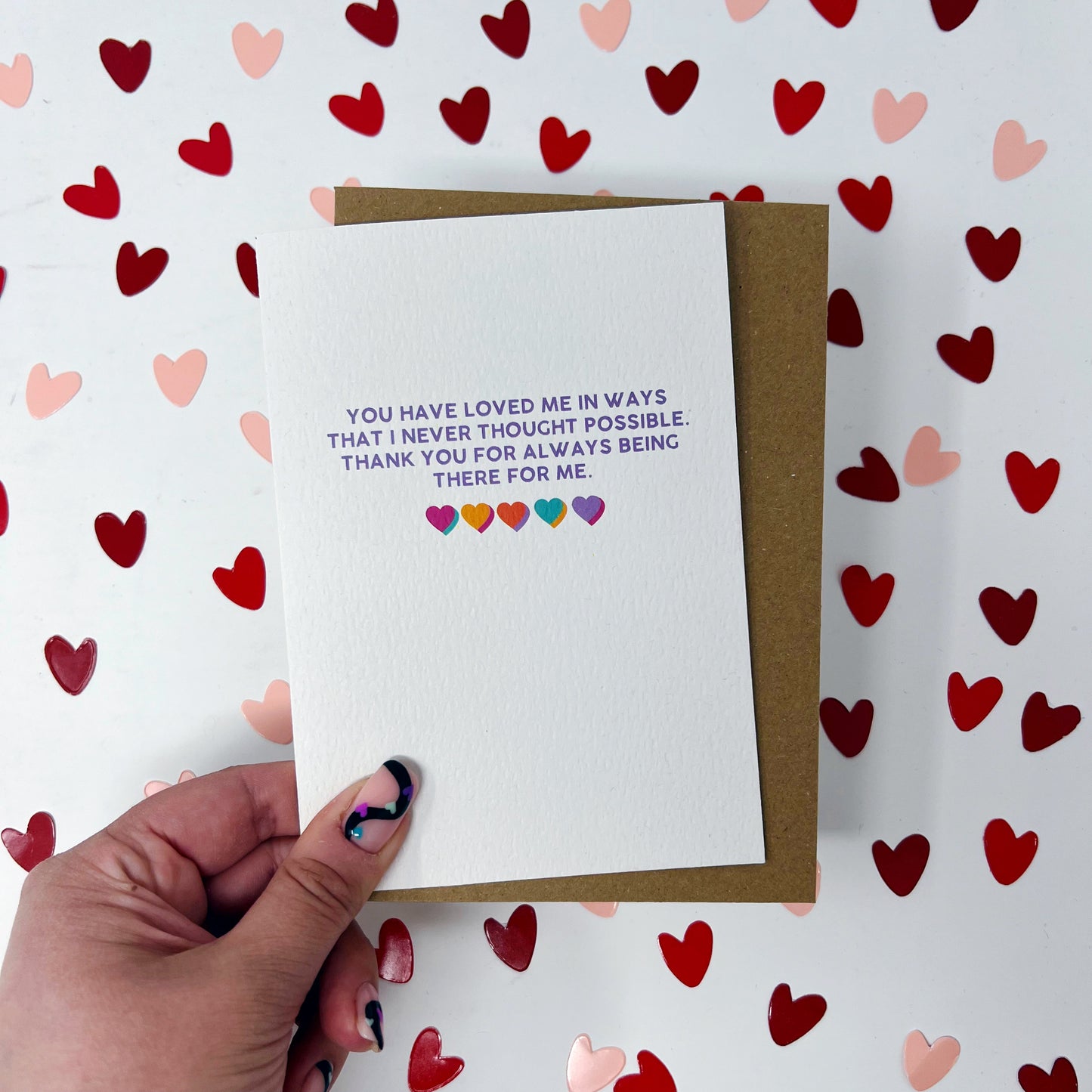 Thank You For Always Being There For Me Card