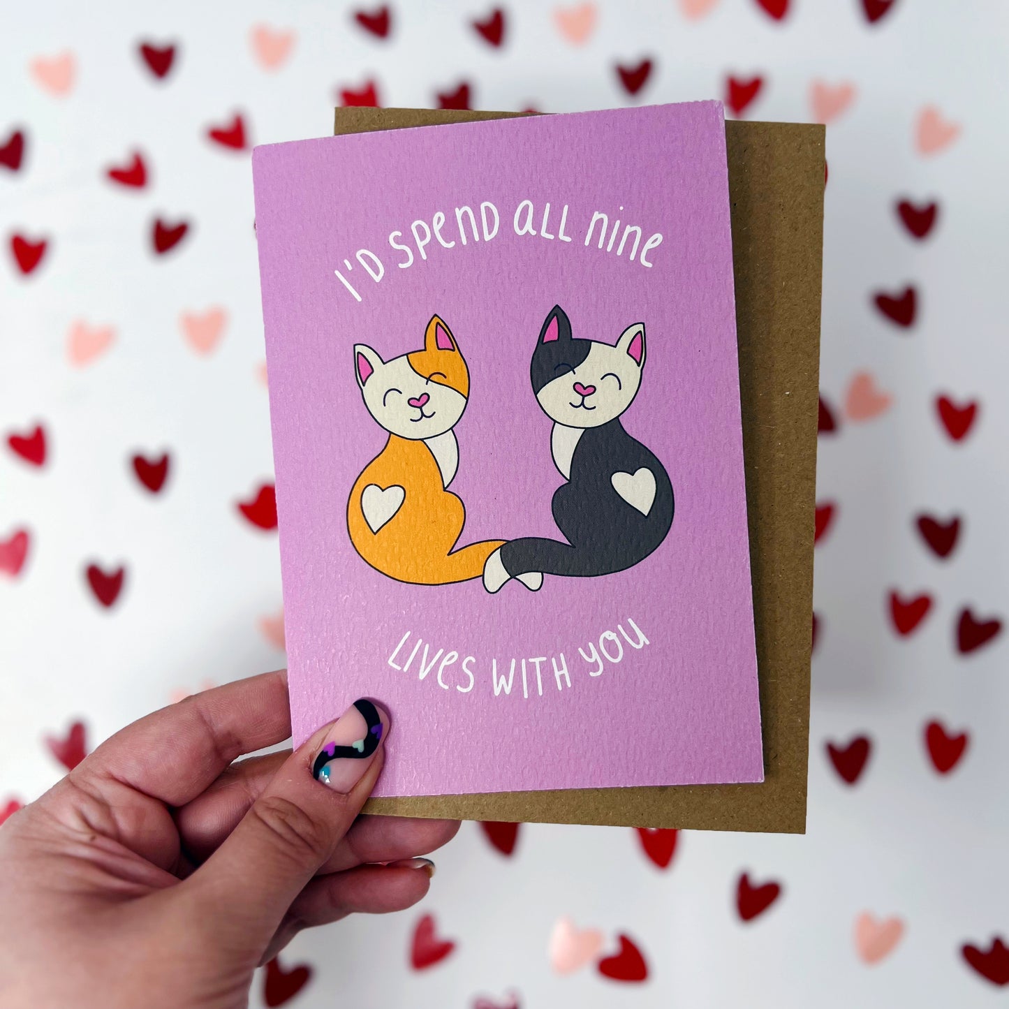 I'd Spend All Nine Lives With You Card