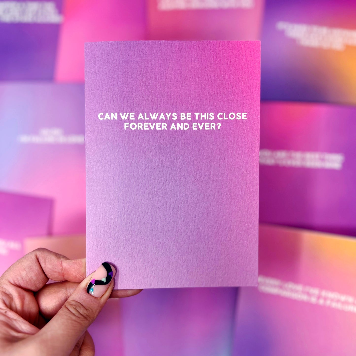 Can We Always Be This Close Forever and Ever 'Lover' Card