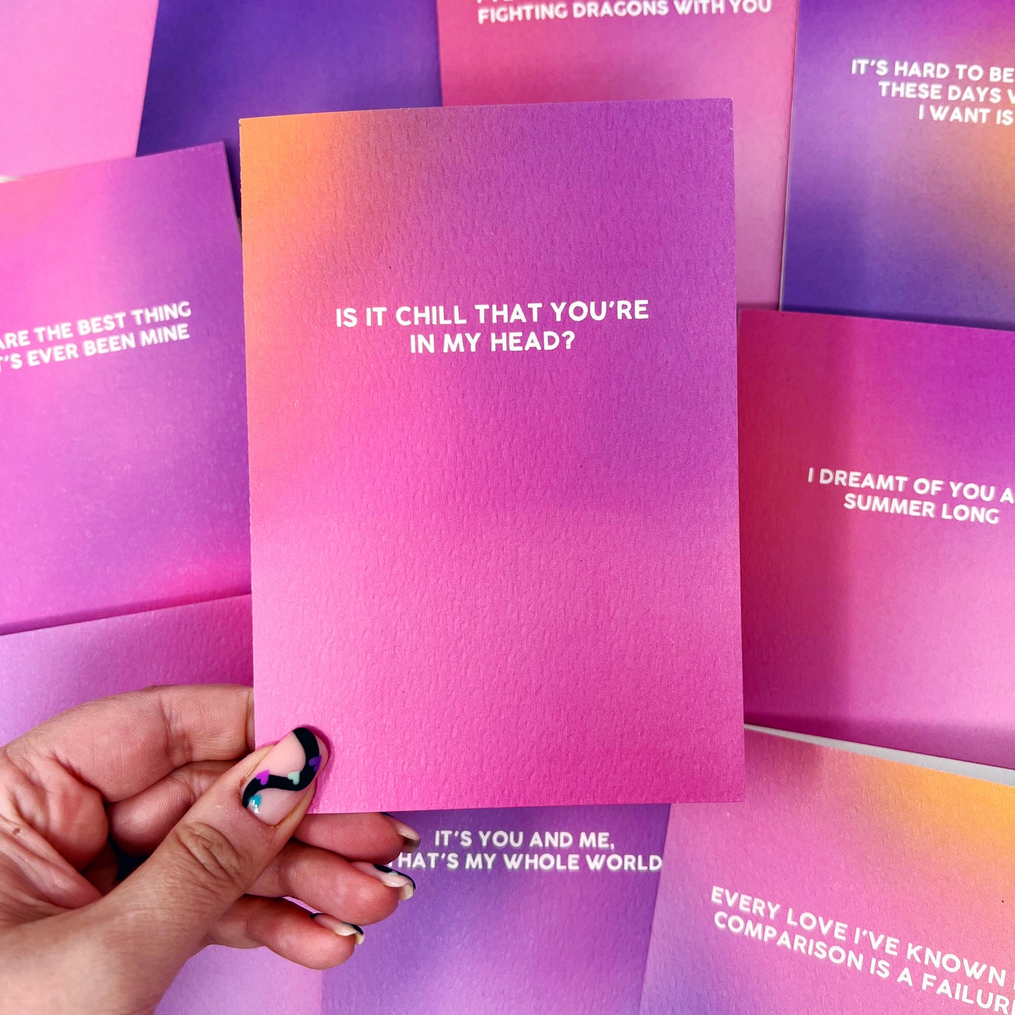 Is It Chill That You're In My Head 'Delicate' Card