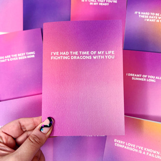 I've Had The Time Of My Life Fighting Dragons With You 'Long Live' Card