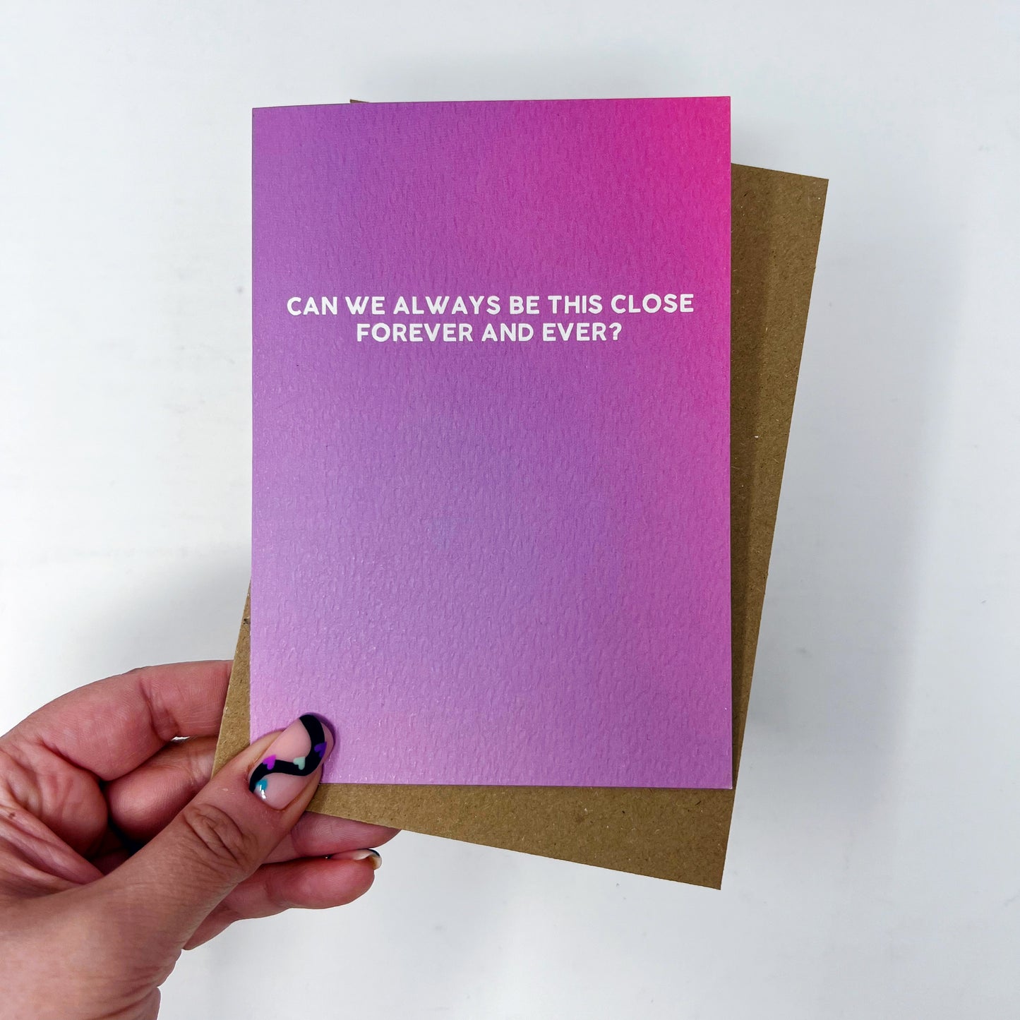 Can We Always Be This Close Forever and Ever 'Lover' Card