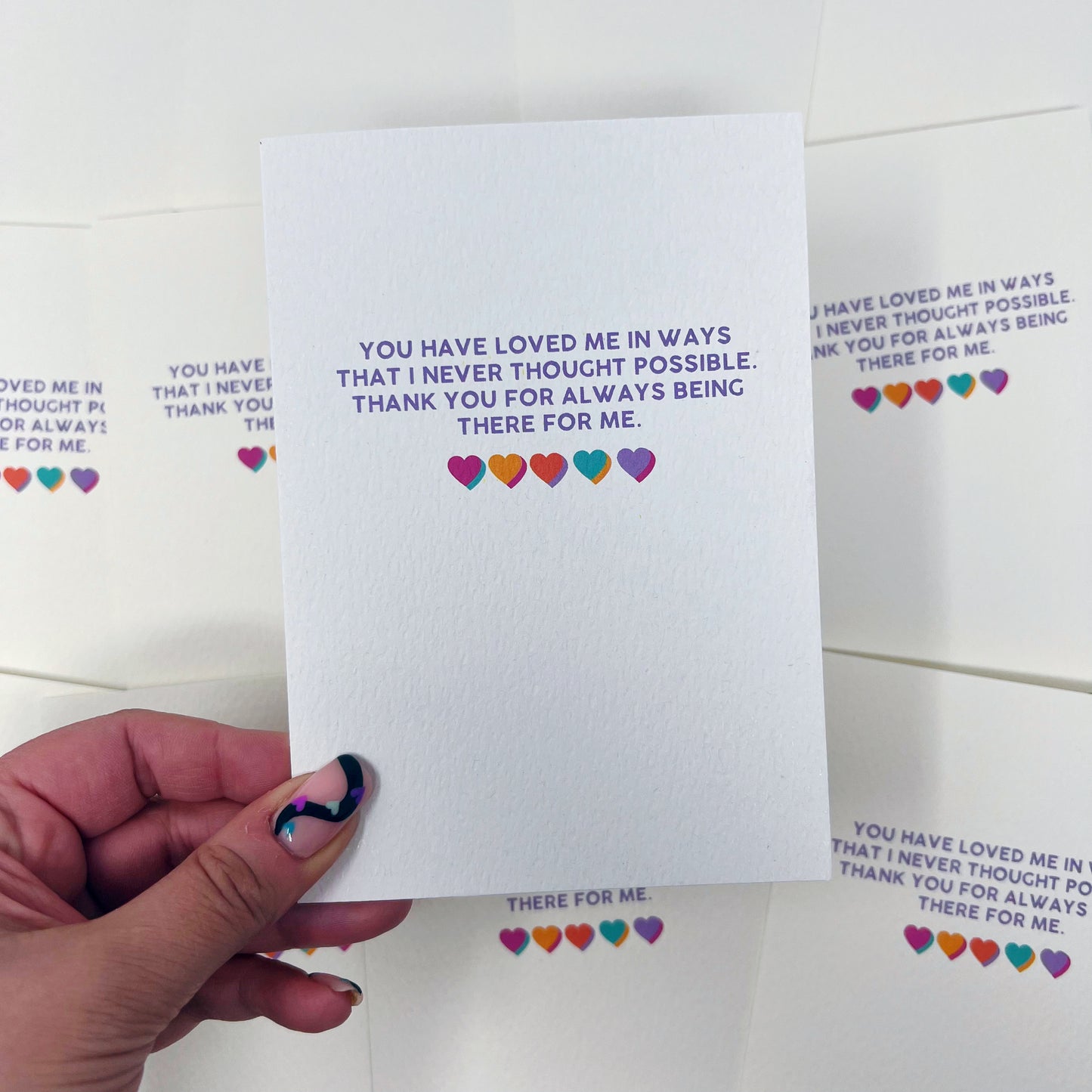 Thank You For Always Being There For Me Card