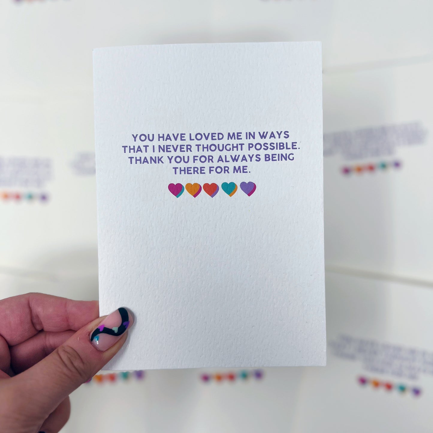 Thank You For Always Being There For Me Card