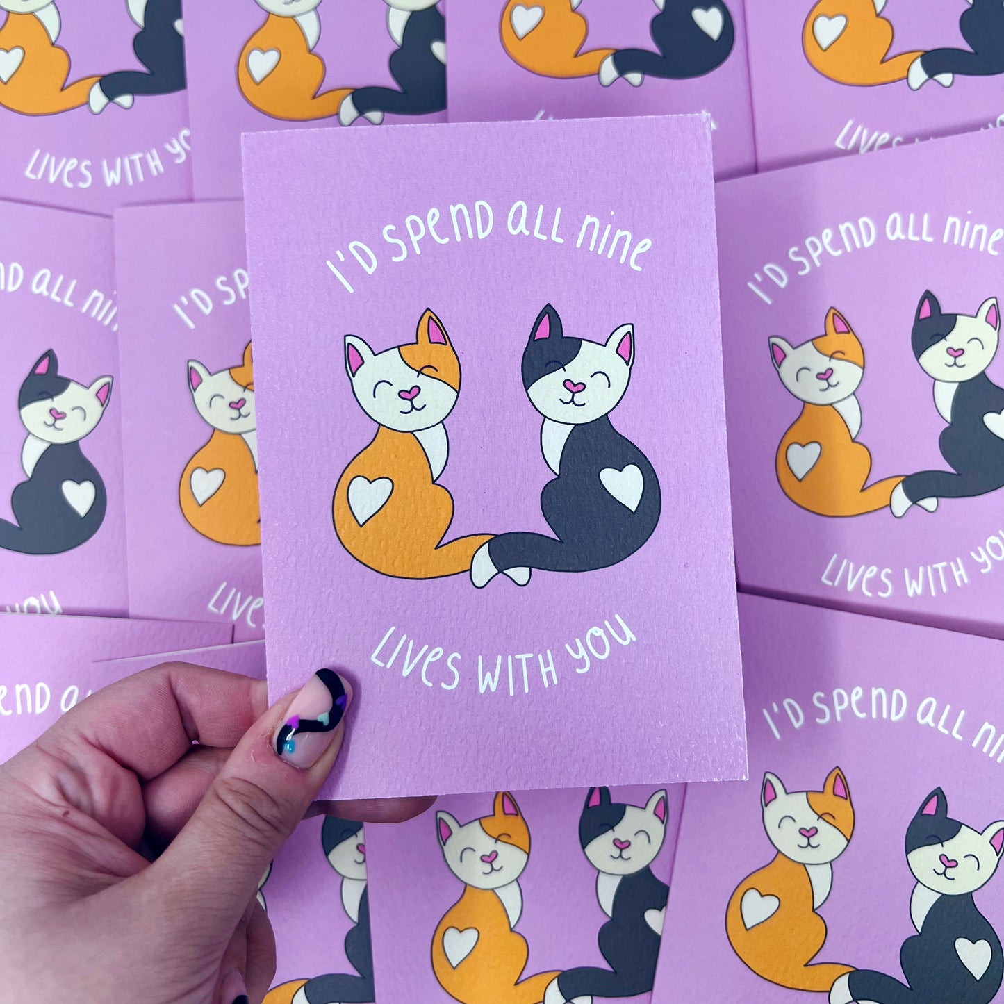 I'd Spend All Nine Lives With You Card