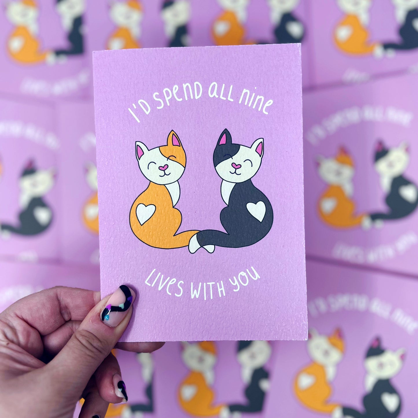 I'd Spend All Nine Lives With You Card