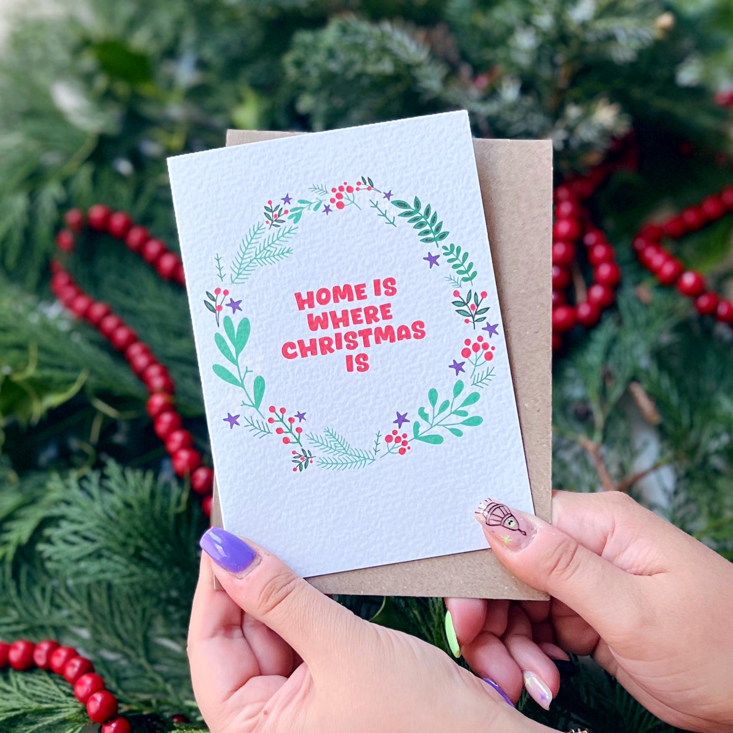 Christmas 'Home Is Where Christmas Is' Card