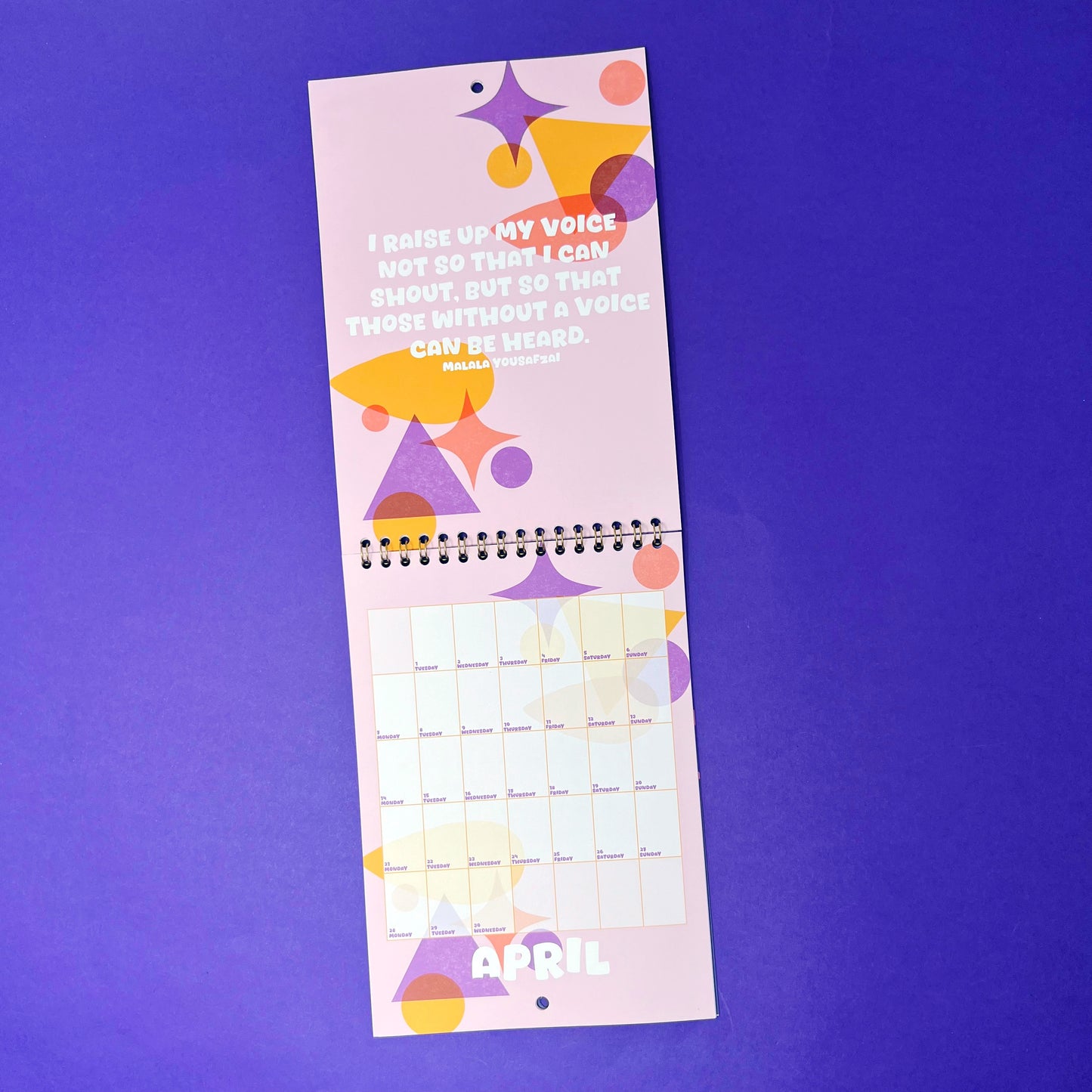 *SECONDS* 2025 Strong Quotes by Strong Women A5 Wall Calendar
