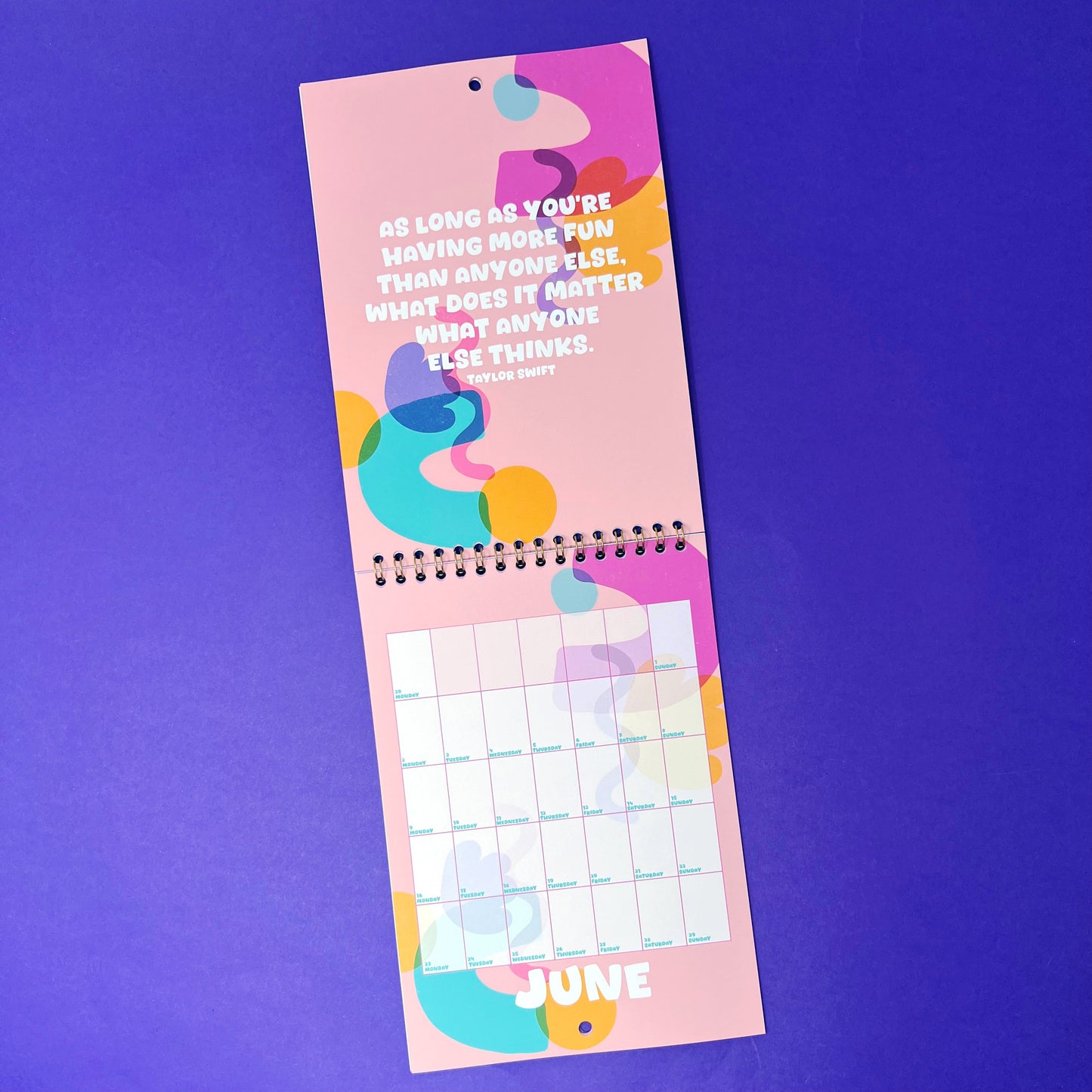 *SECONDS* 2025 Strong Quotes by Strong Women A5 Wall Calendar