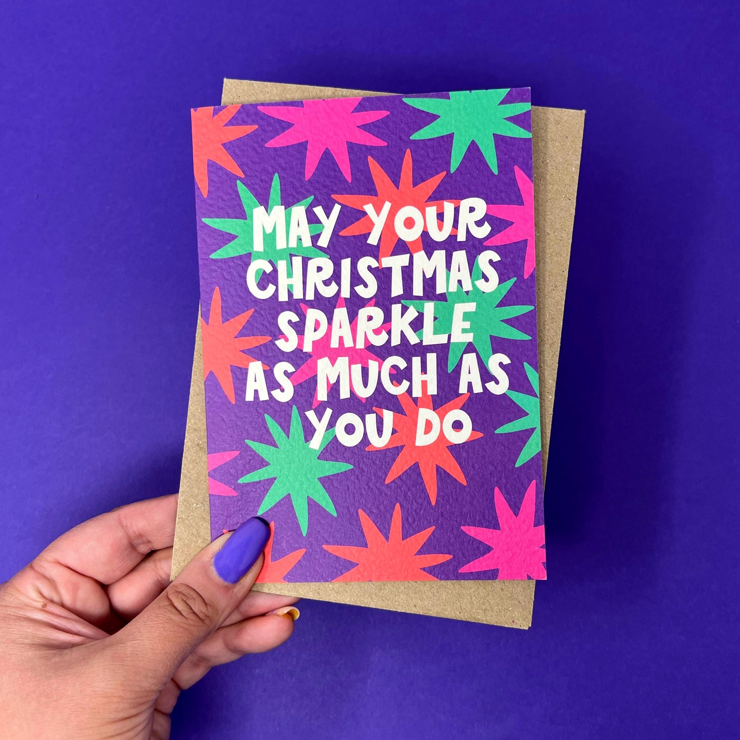 Christmas 'May Your Christmas Sparkle As Much As You Do' Card