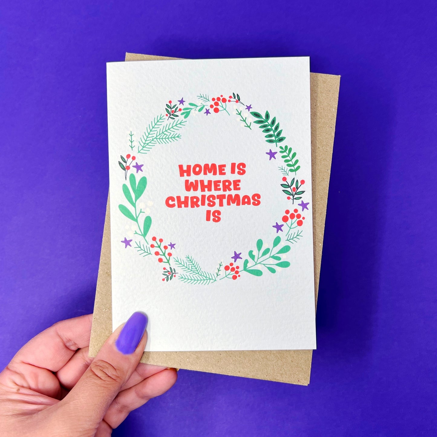 Christmas 'Home Is Where Christmas Is' Card