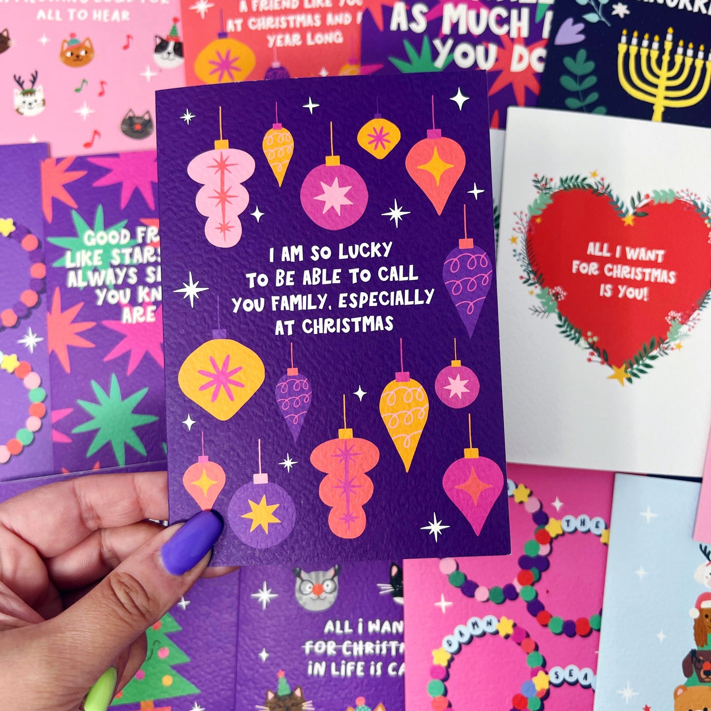 Christmas 'I Am So Lucky To Be Able To Call You Family, Especially At Christmas' Card