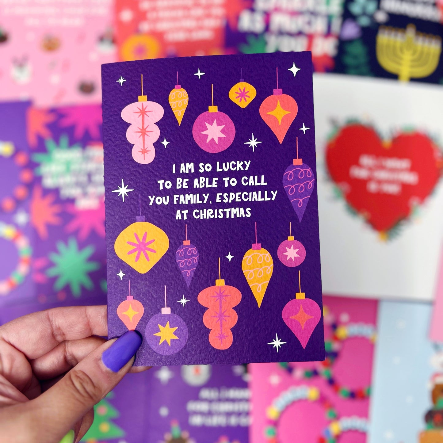 Christmas 'I Am So Lucky To Be Able To Call You Family, Especially At Christmas' Card