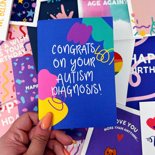 Neurodivergent 'Congrats On Your Autism Diagnosis' Card