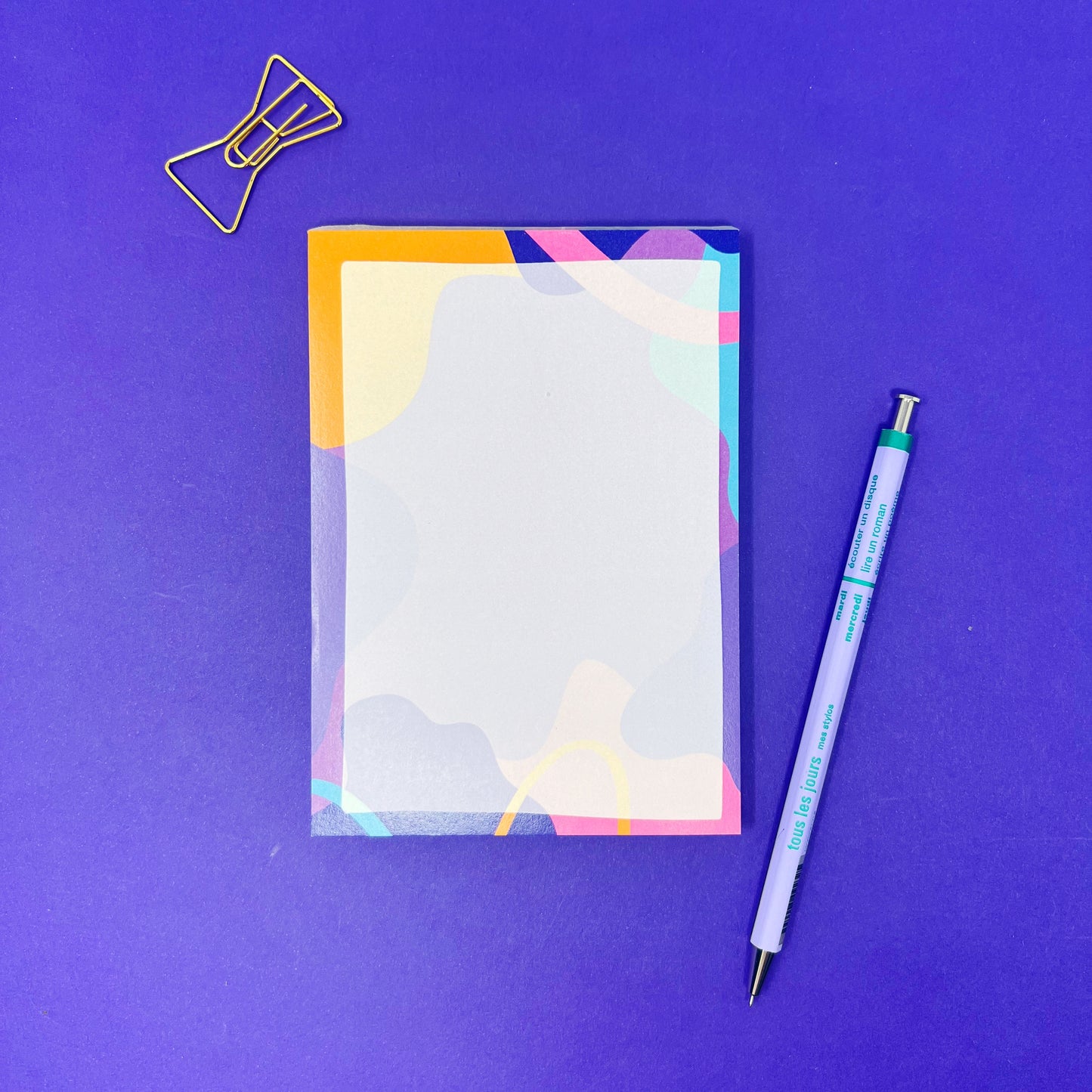 Colourful A6 Blank Notepad