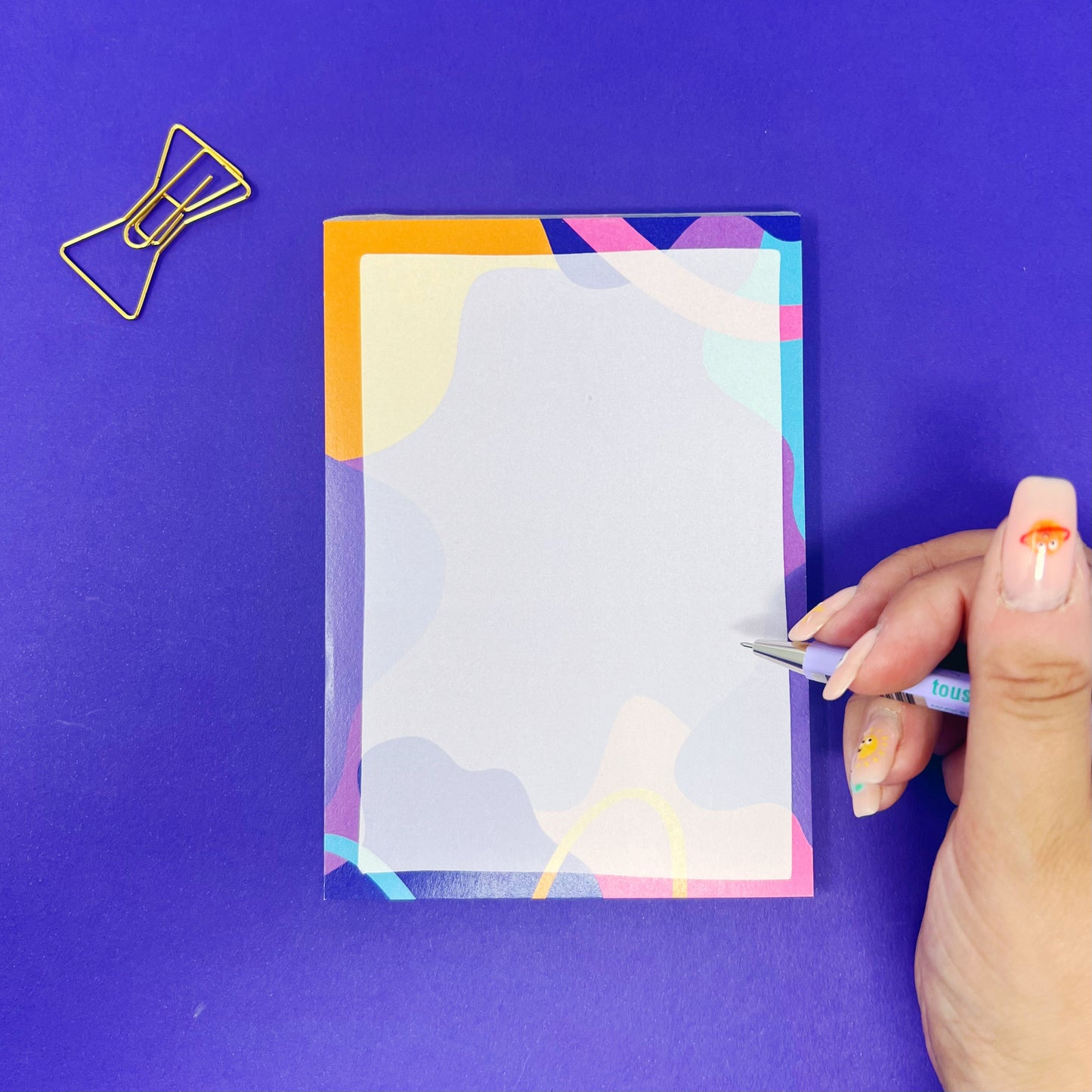 Colourful A6 Blank Notepad