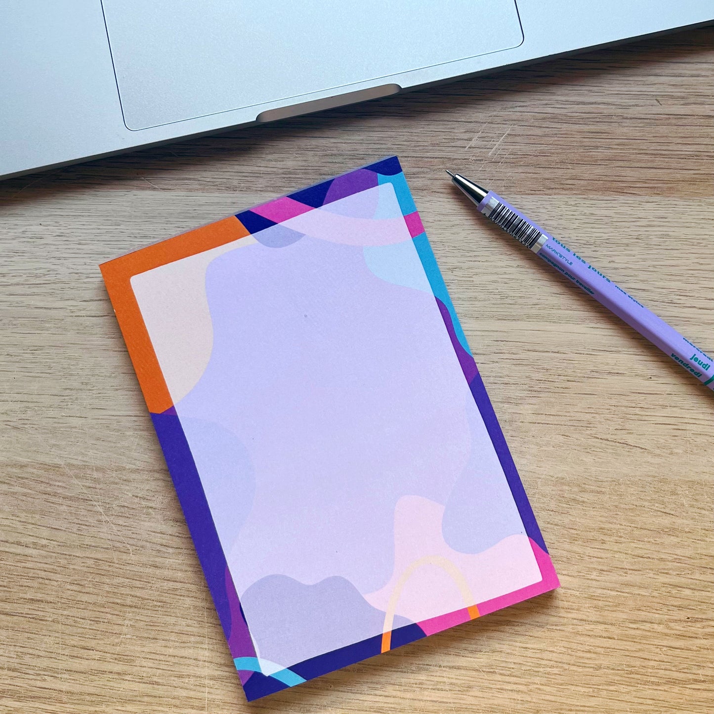 Colourful A6 Blank Notepad