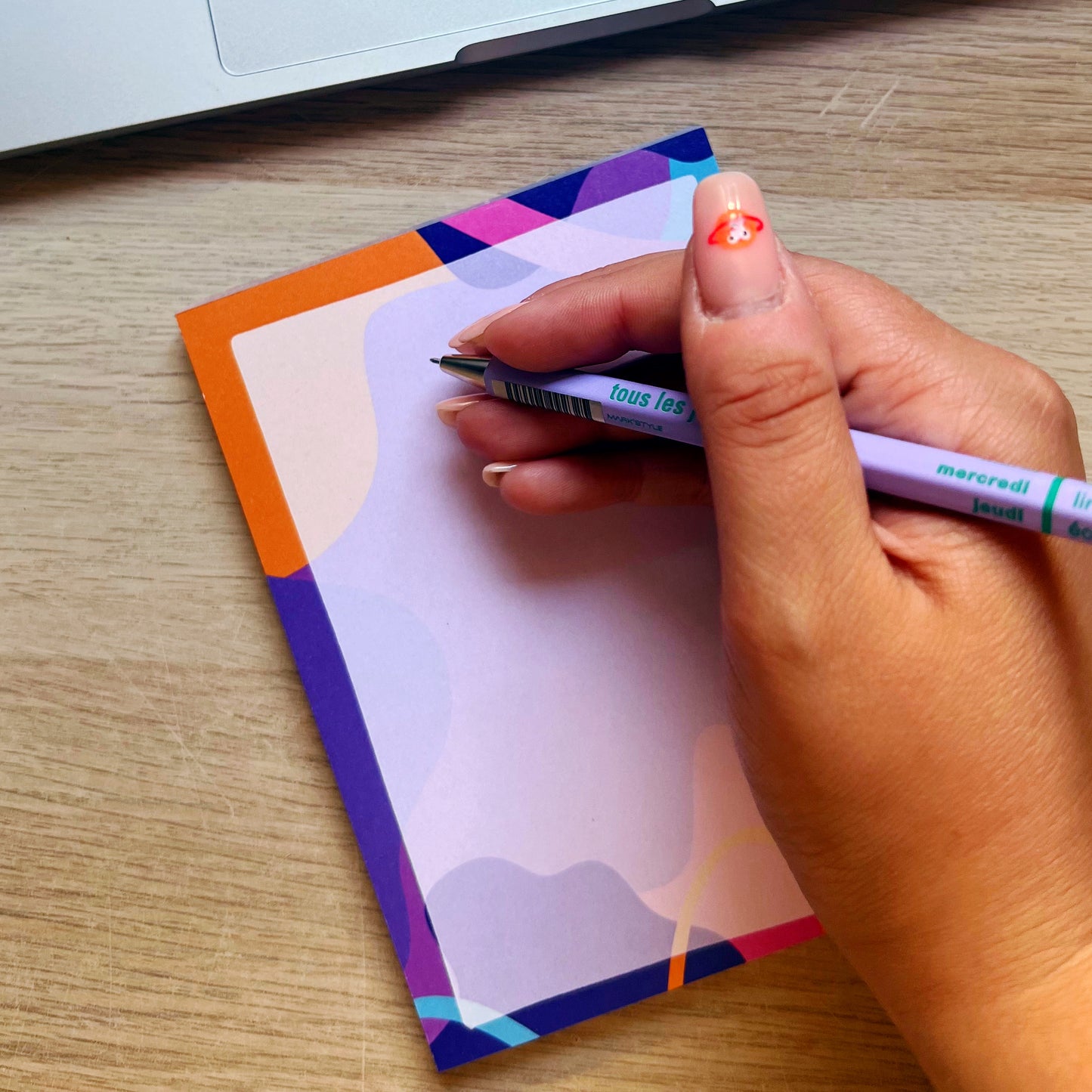 Colourful A6 Blank Notepad