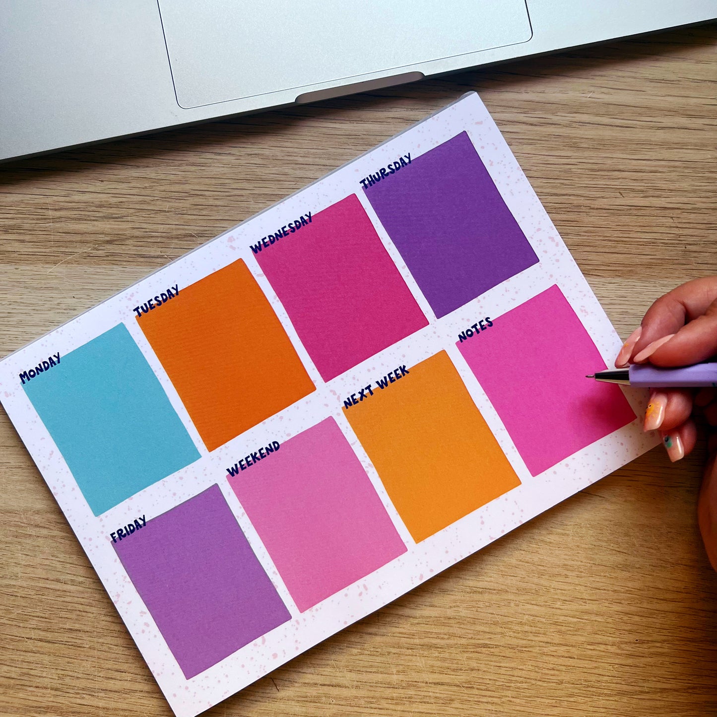 Colourful A5 Weekly Planner Notepad