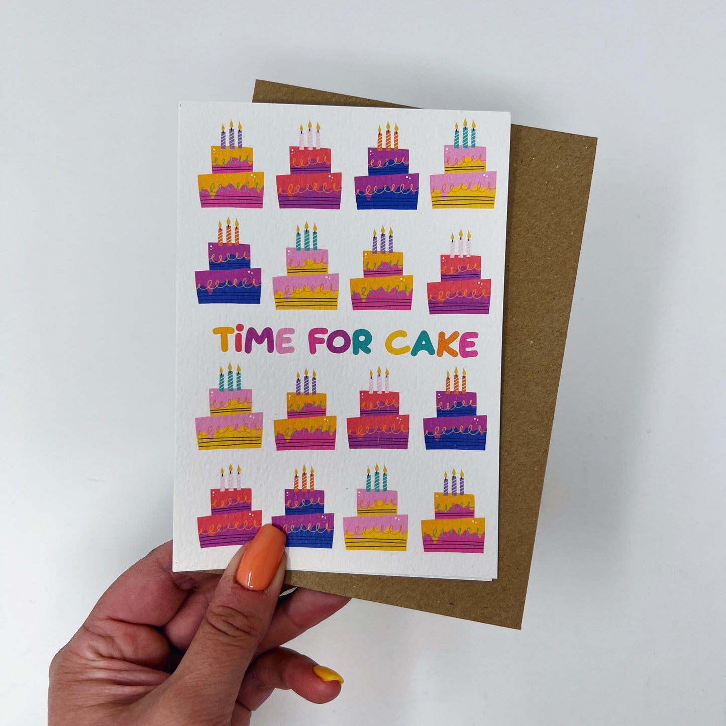 Happy Birthday 'Time For Cake' Card