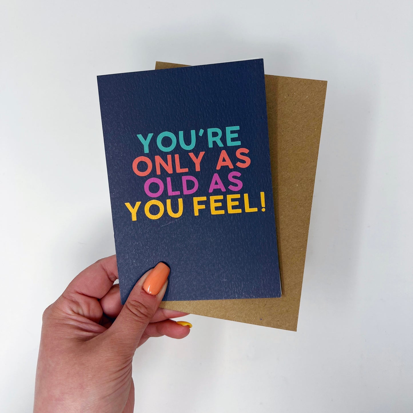 Happy Birthday 'You're Only As Old As You Feel' Card