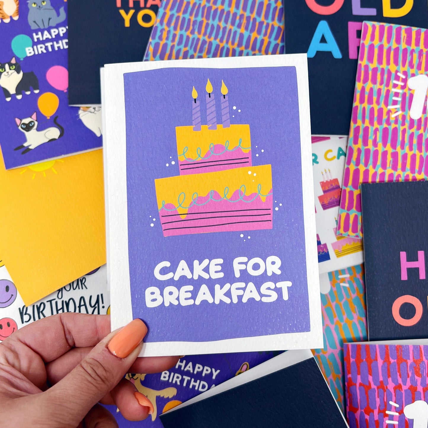 Happy Birthday 'Cake For Breakfast' Card