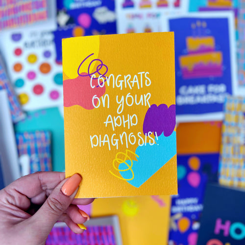 Neurodivergent 'Congrats On Your ADHD Diagnosis' Card