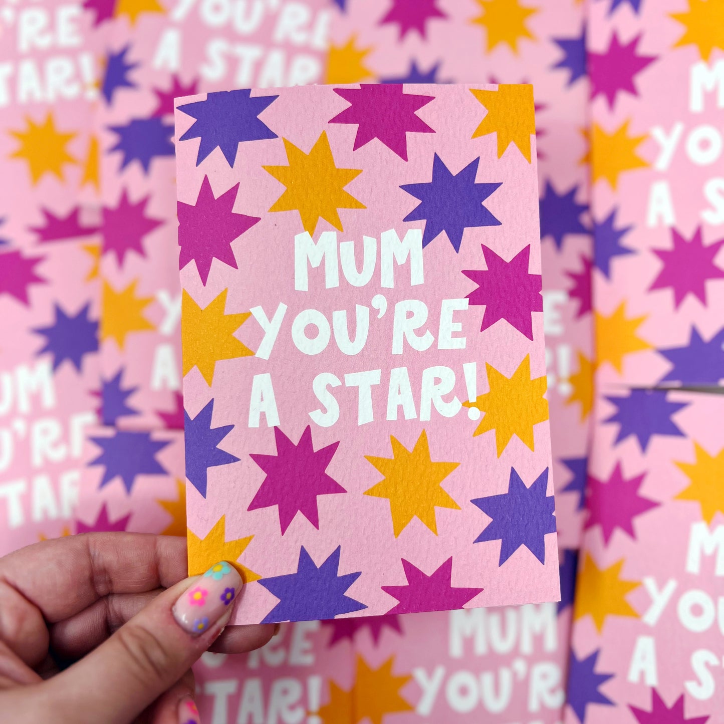 Mum You're A Star Card