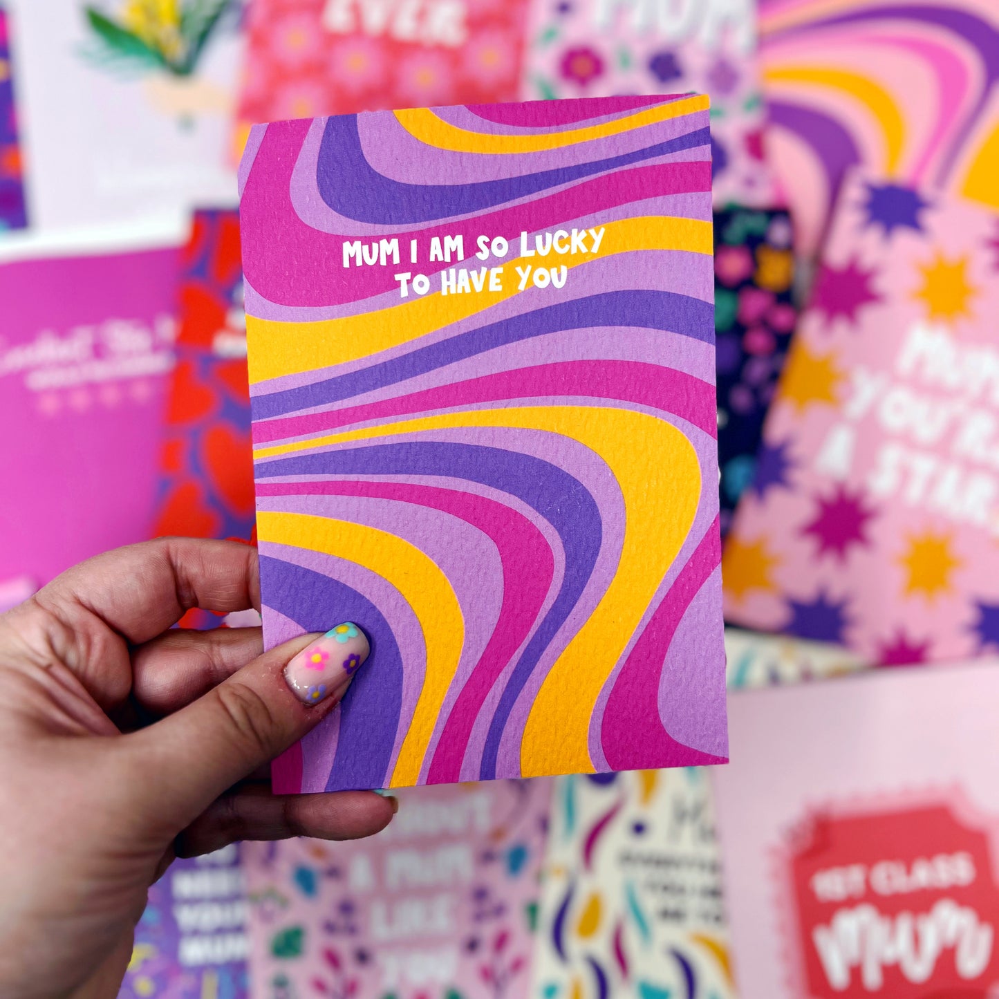 Mum I Am So Lucky To Have You Card