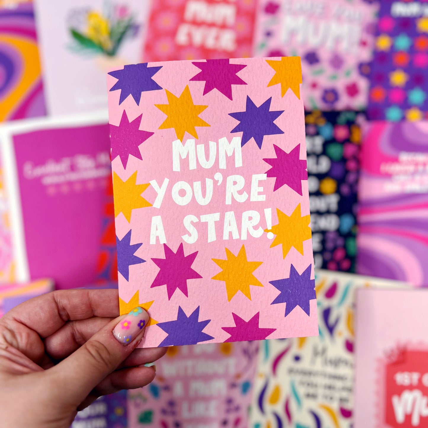 Mum You're A Star Card