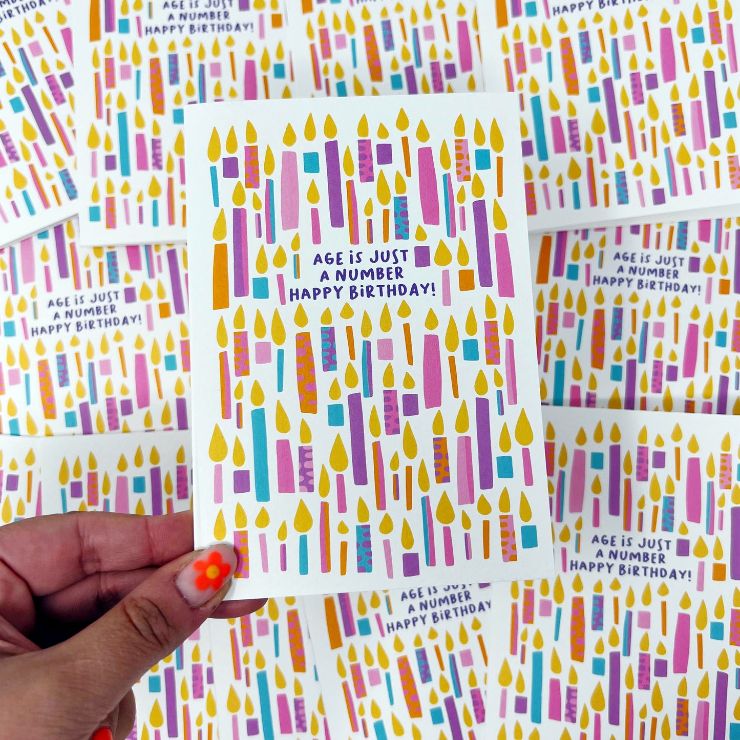 Age Is Just A Number Birthday Card