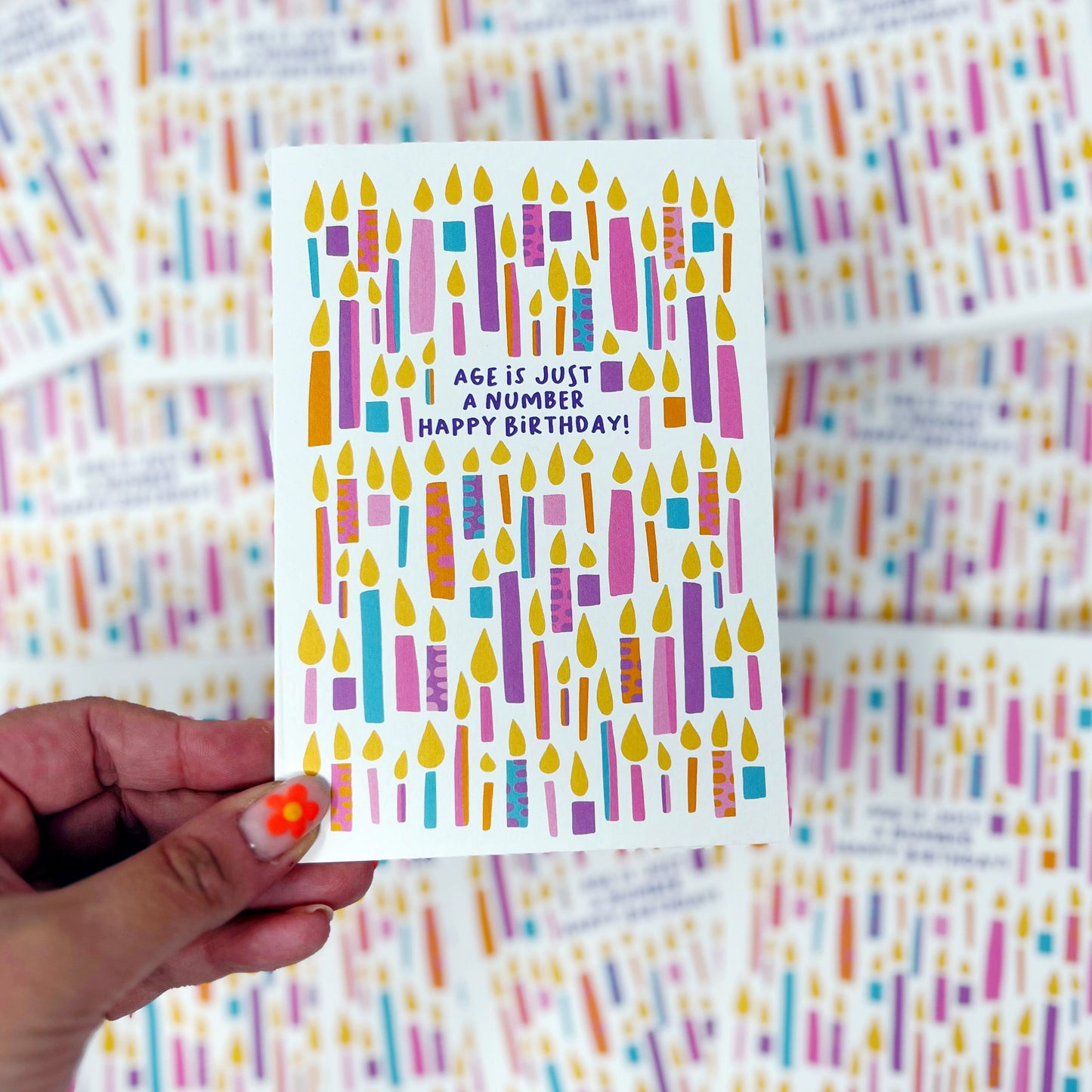 Age Is Just A Number Birthday Card