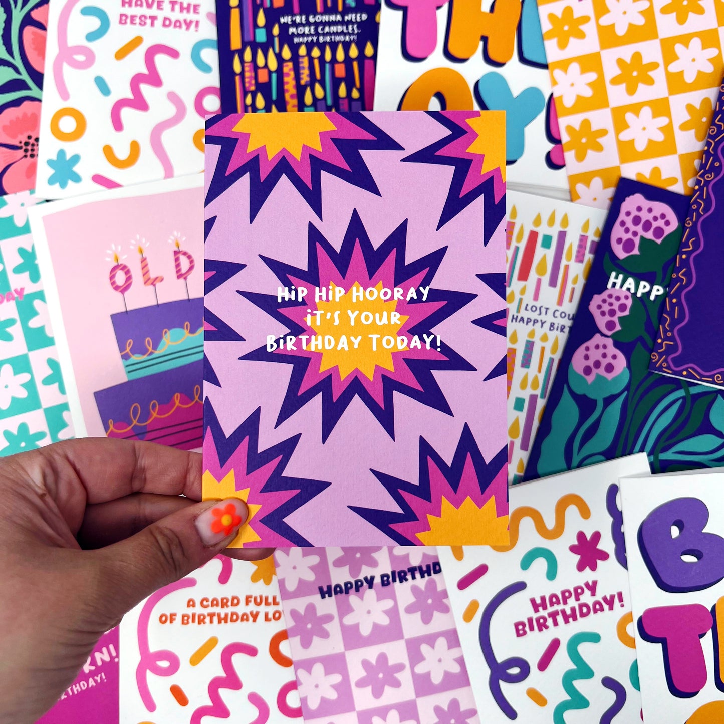 Hip Hip Hooray It's Your Birthday Today Card