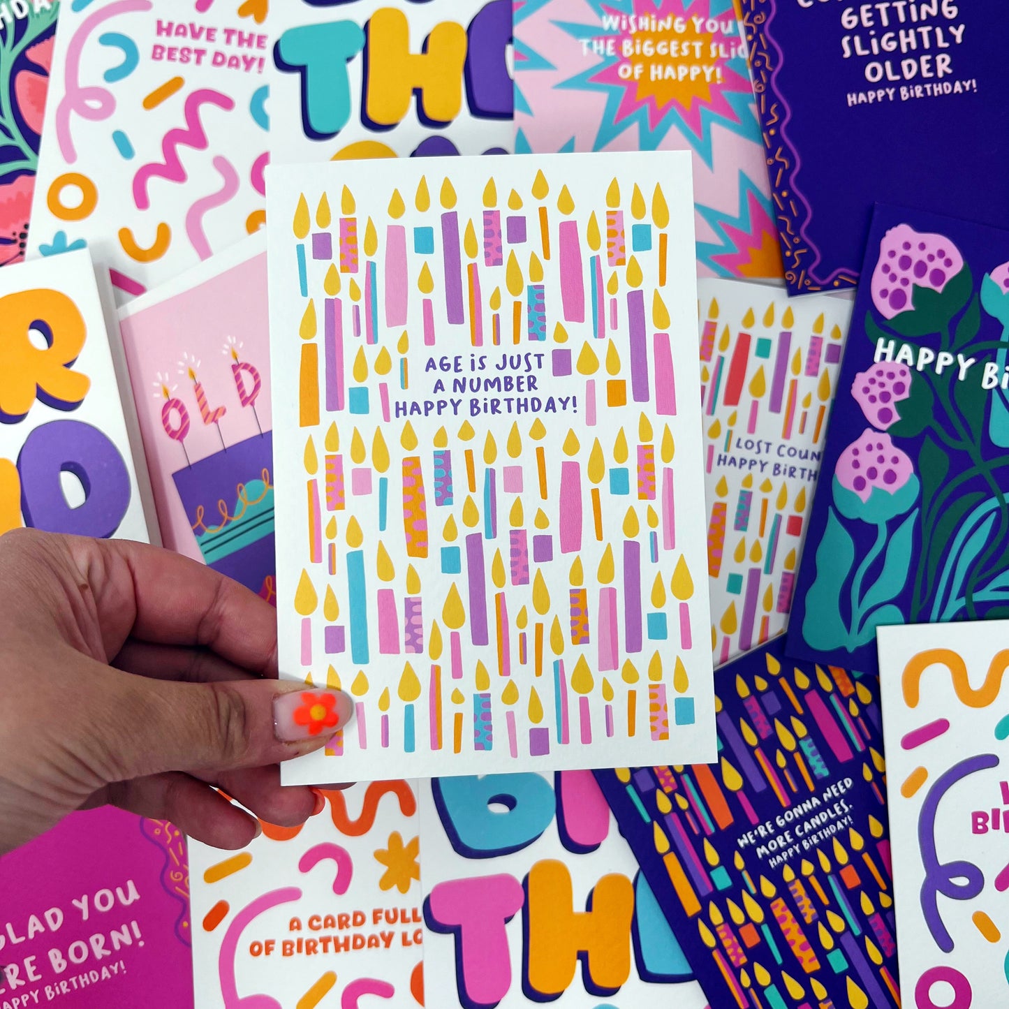 Age Is Just A Number Birthday Card