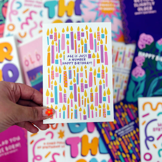 Age Is Just A Number Birthday Card